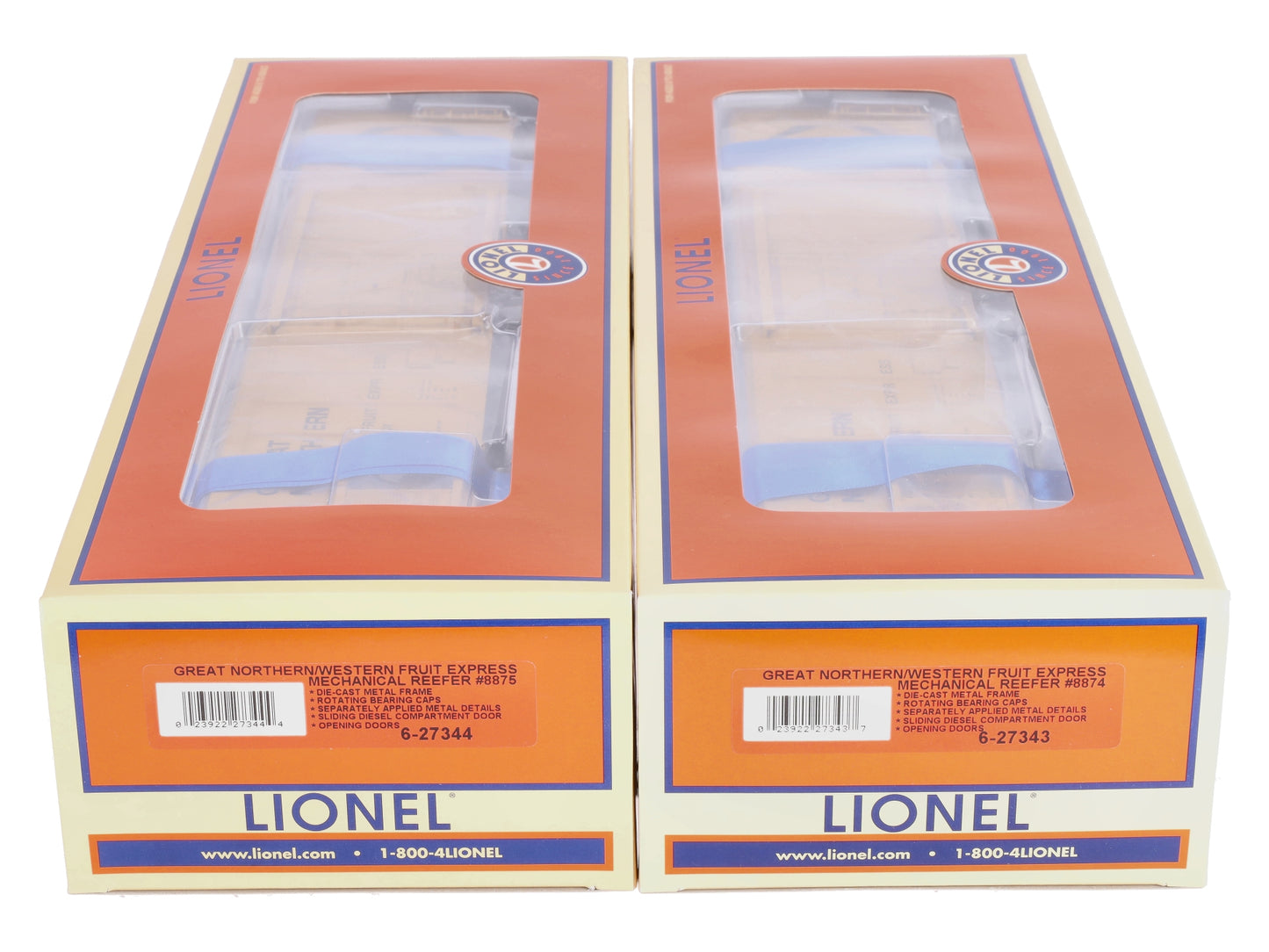 Lionel 6-11655 GN Mechanical Reefer Car (Set of 2)
