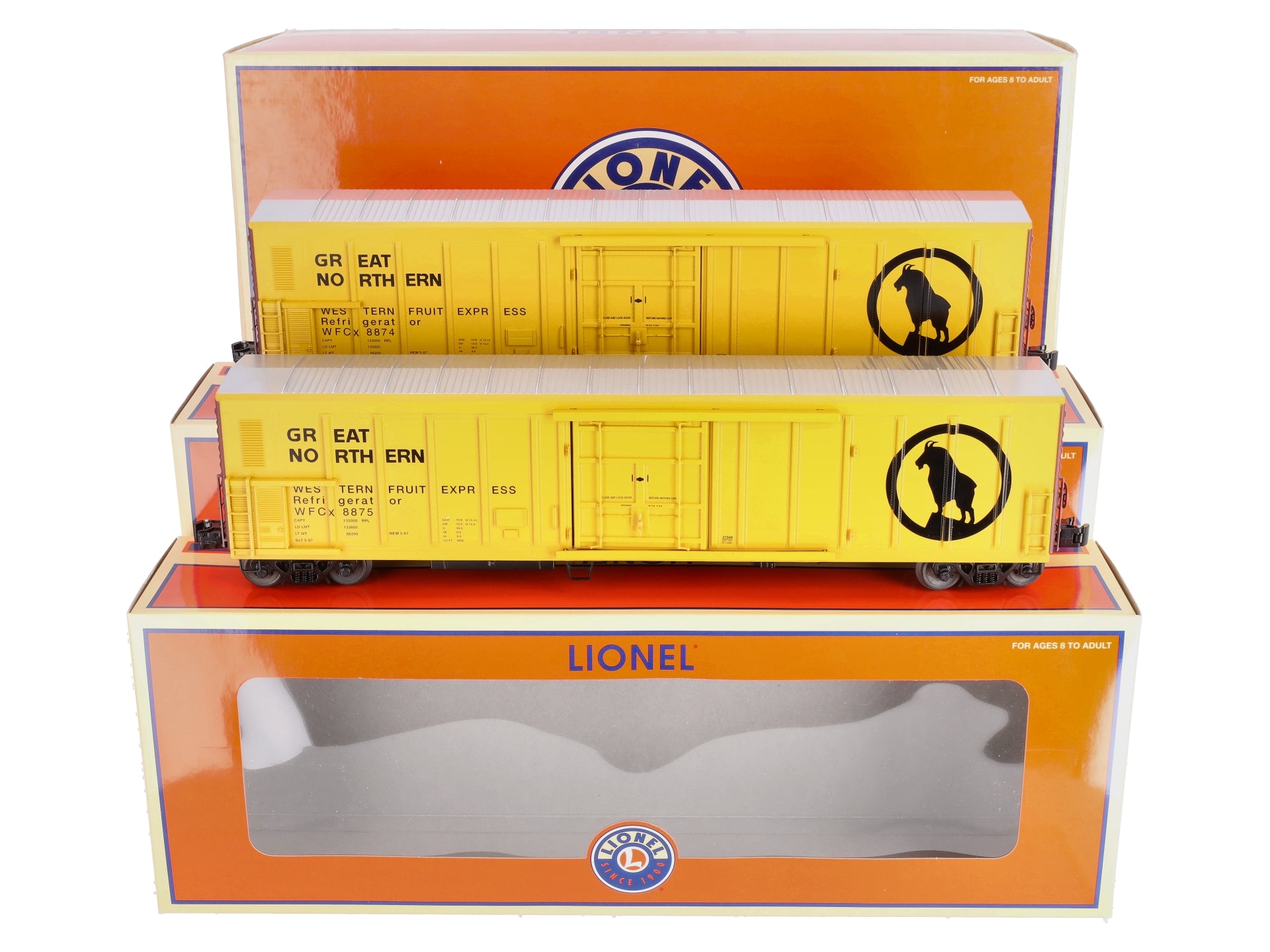 Lionel 6-11655 GN Mechanical Reefer Car (Set of 2)