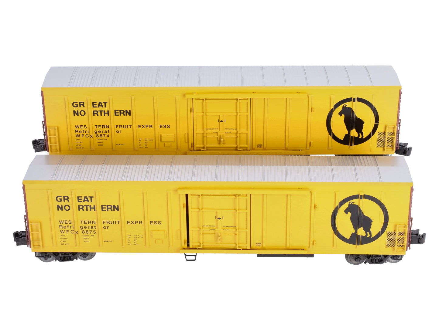 Lionel 6-11655 GN Mechanical Reefer Car (Set of 2)