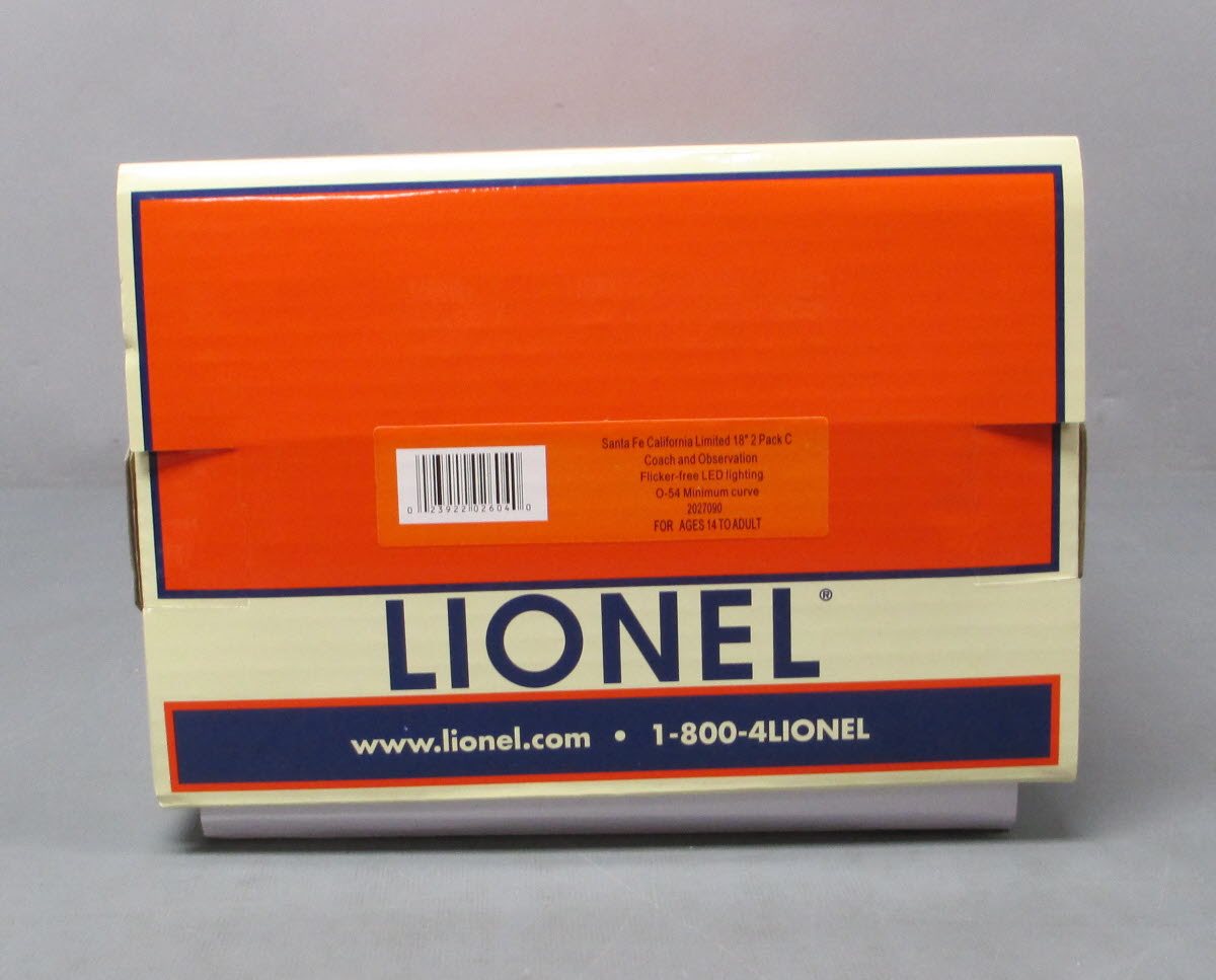 Lionel 2027090 O Santa Fe California Limited 18