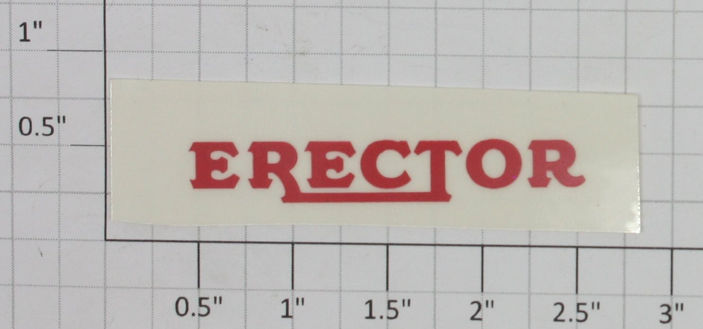 Gilbert 1931-99 Red and White Decal Hudson Erector Locomotive