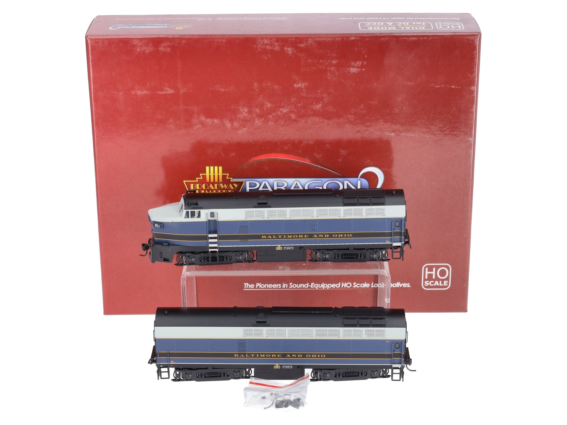 Broadway Limited 4059 HO B&O Baldwin Sharknose RF-16 A/B Diesel Locomotives