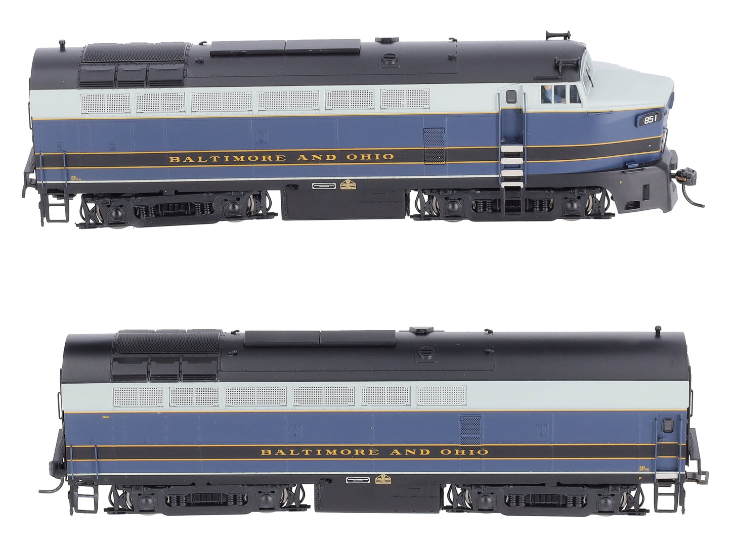 Broadway Limited 4059 HO B&O Baldwin Sharknose RF-16 A/B Diesel Locomotives