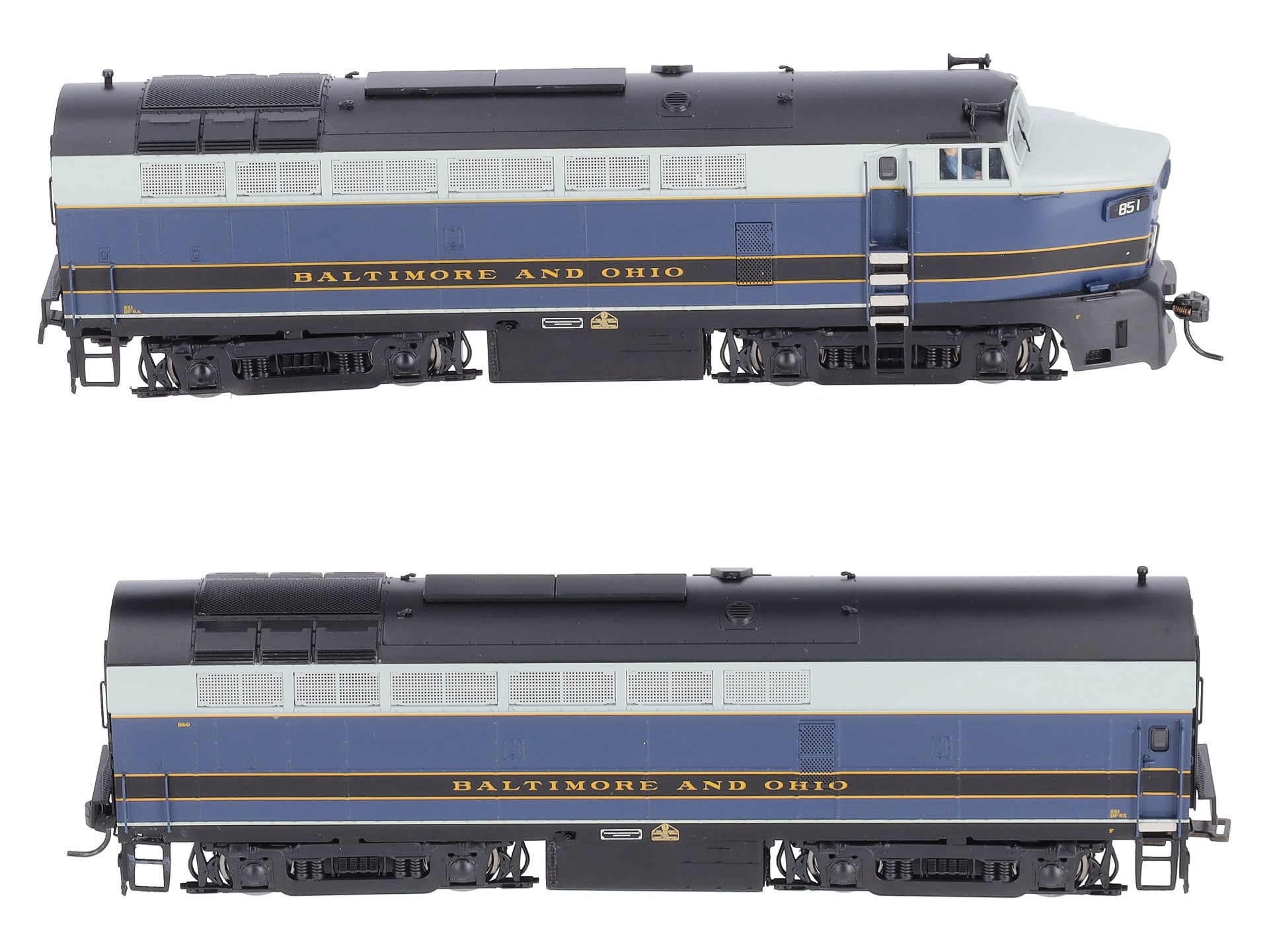 Broadway Limited 4059 HO B&O Baldwin Sharknose RF-16 A/B Diesel Locomotives