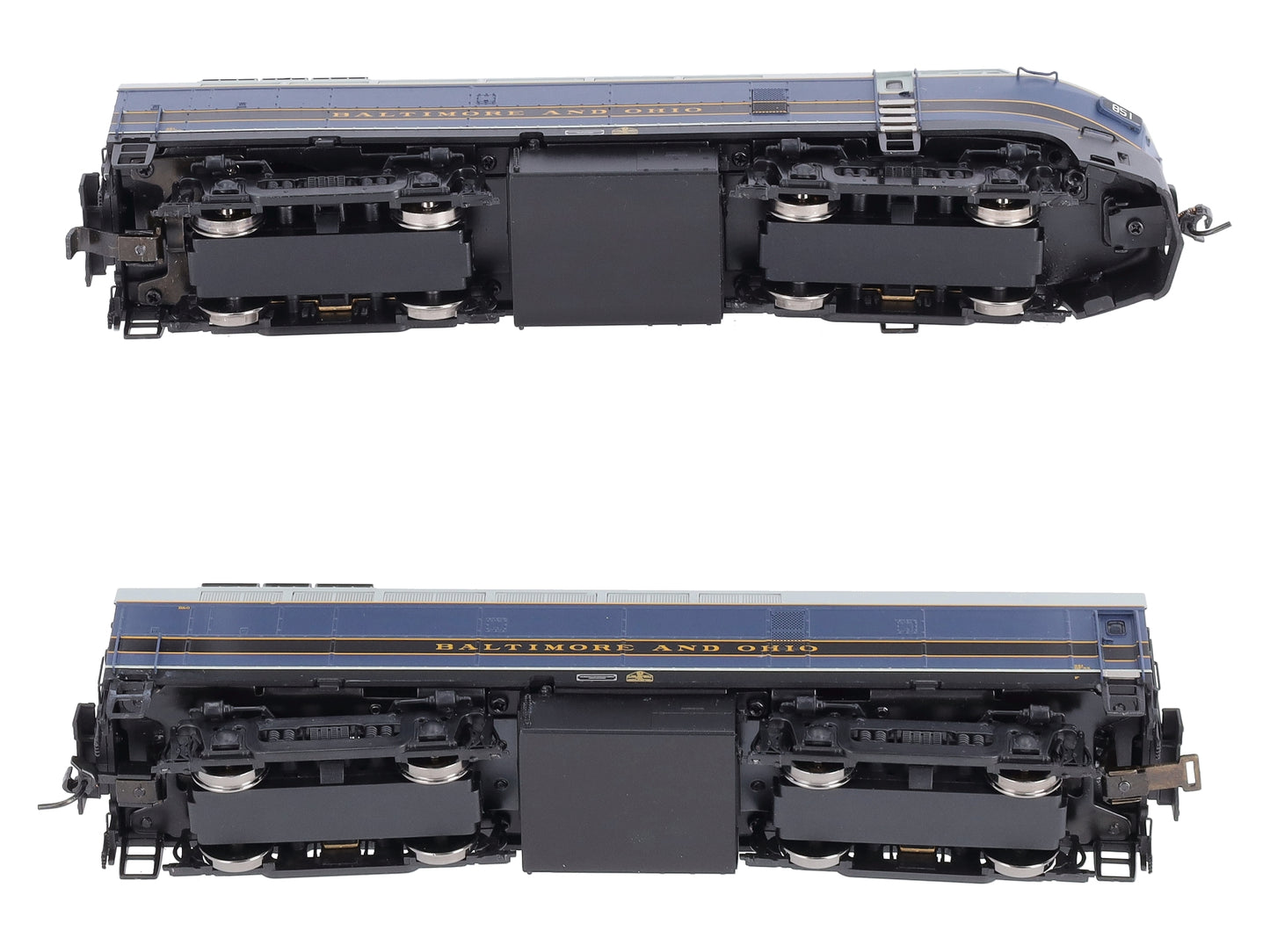 Broadway Limited 4059 HO B&O Baldwin Sharknose RF-16 A/B Diesel Locomotives