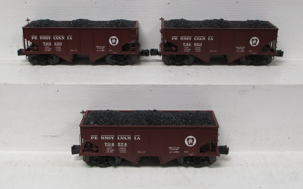 Lionel 6-83539 O Gauge Pennsylvania GLa 2-Bay Hoppers w/Load (Set of 3)