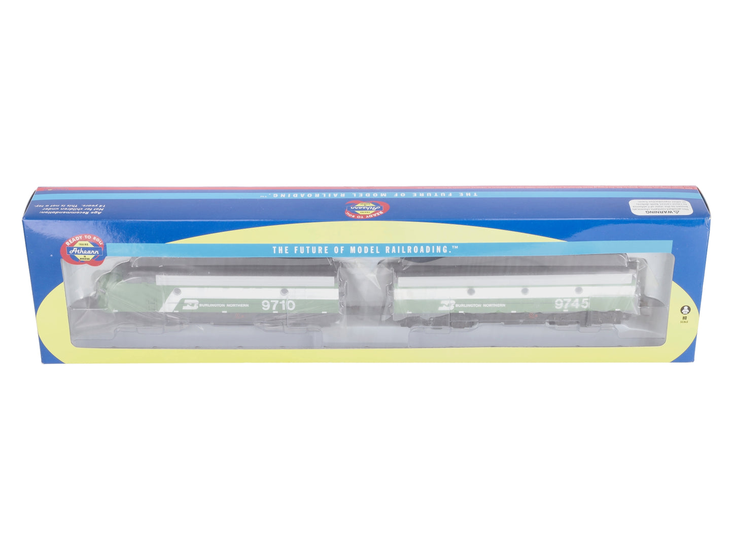 Athearn 76103 HO Burlington Northern F7 A/B Diesel Locomotives #9710/#9745