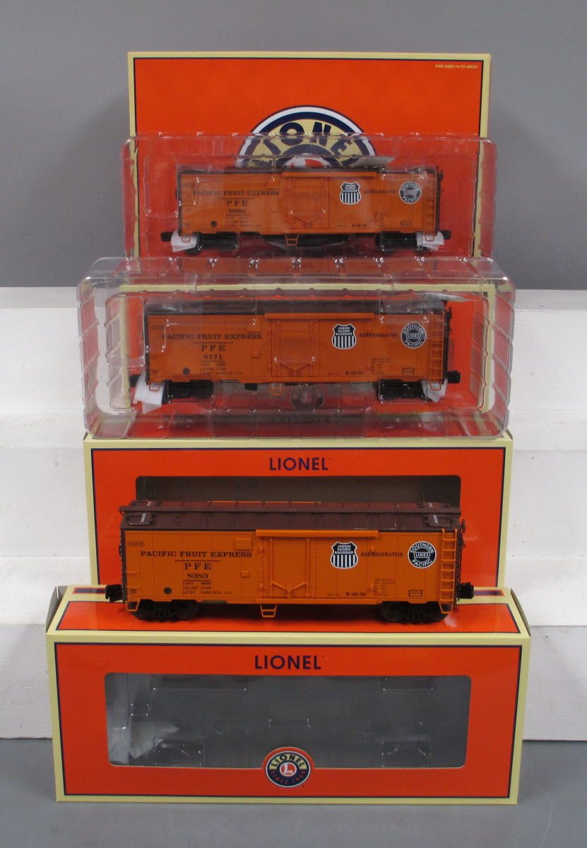 Lionel 6-29989 PFE Scale Steel Sided Reefer 3-Pack