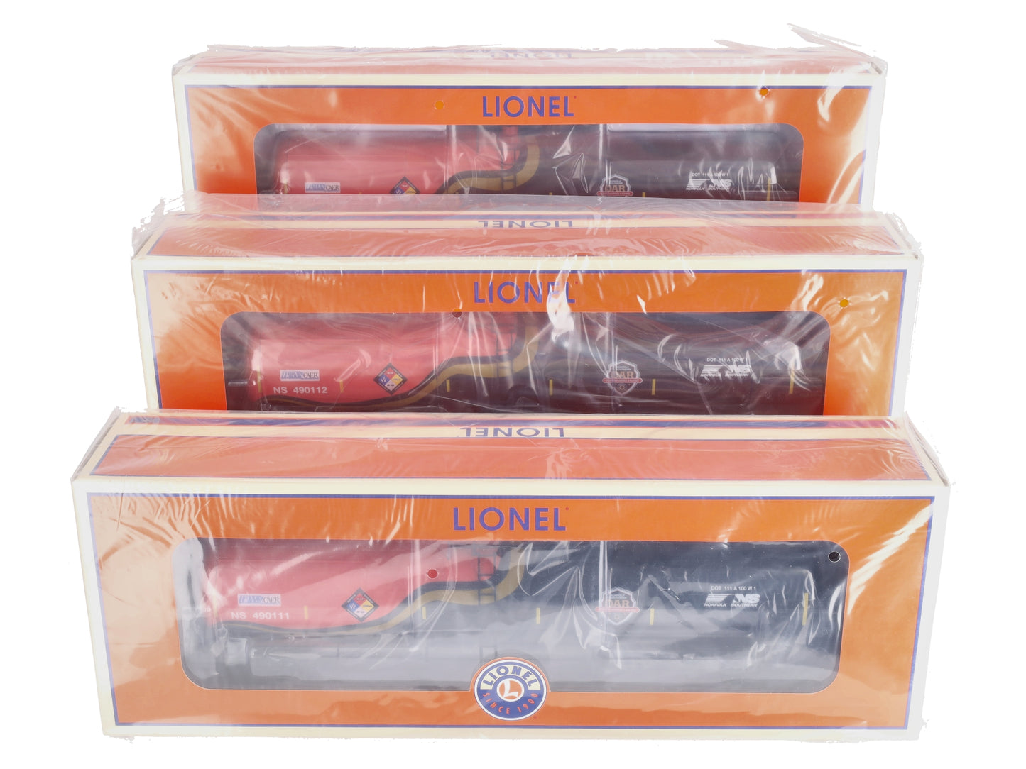Lionel 6-84434 O Norfolk Southern Transcaer 30K Gallon Tank Cars