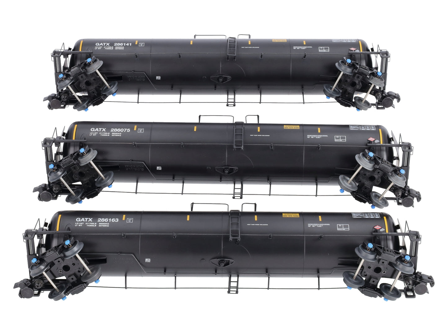 Lionel 1926770 O GATX 30K Tank Car (Pack of 3)