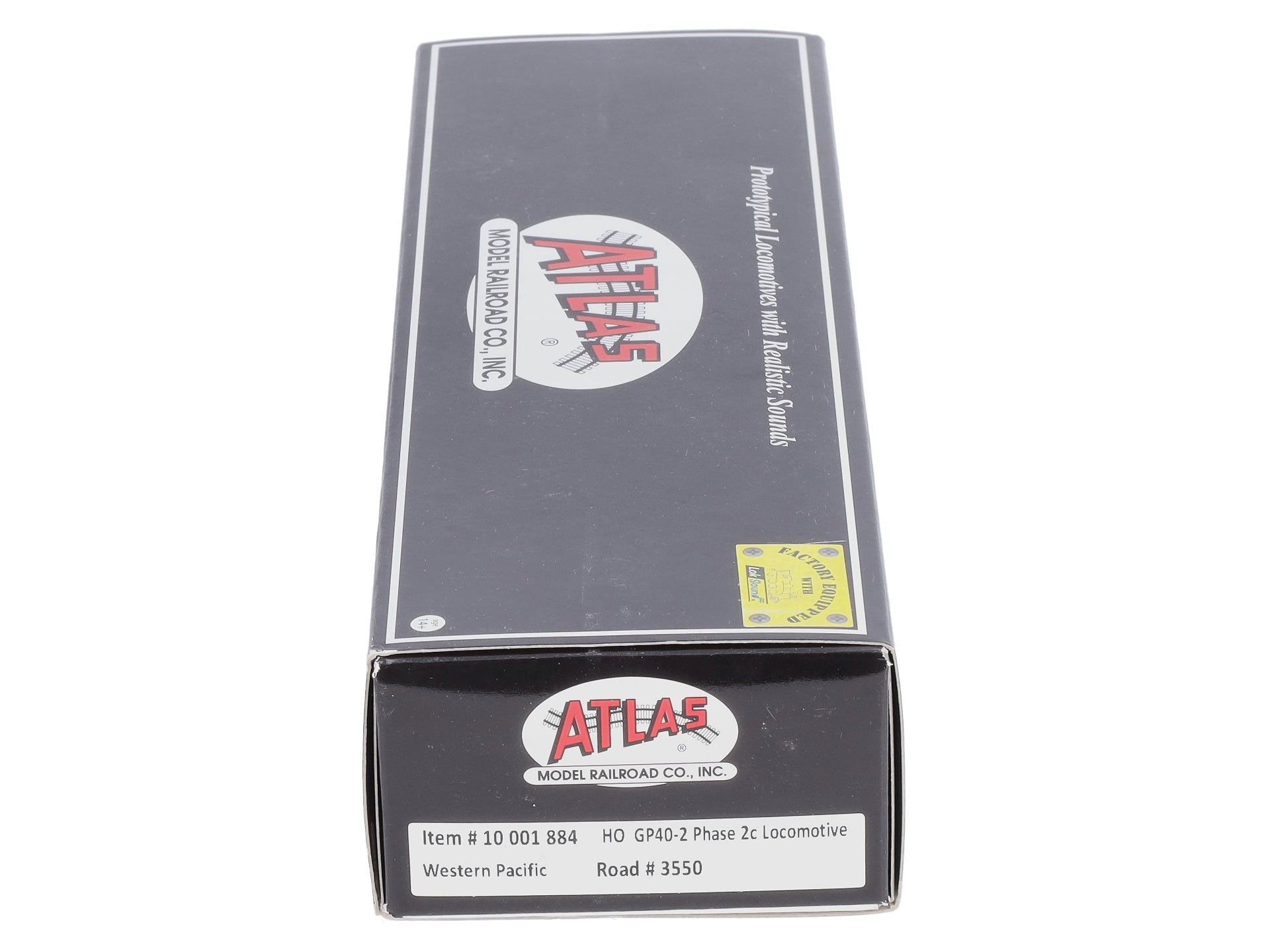Atlas 10001884 HO Western Pacific GP40-2 with Decoder & Sound #3550