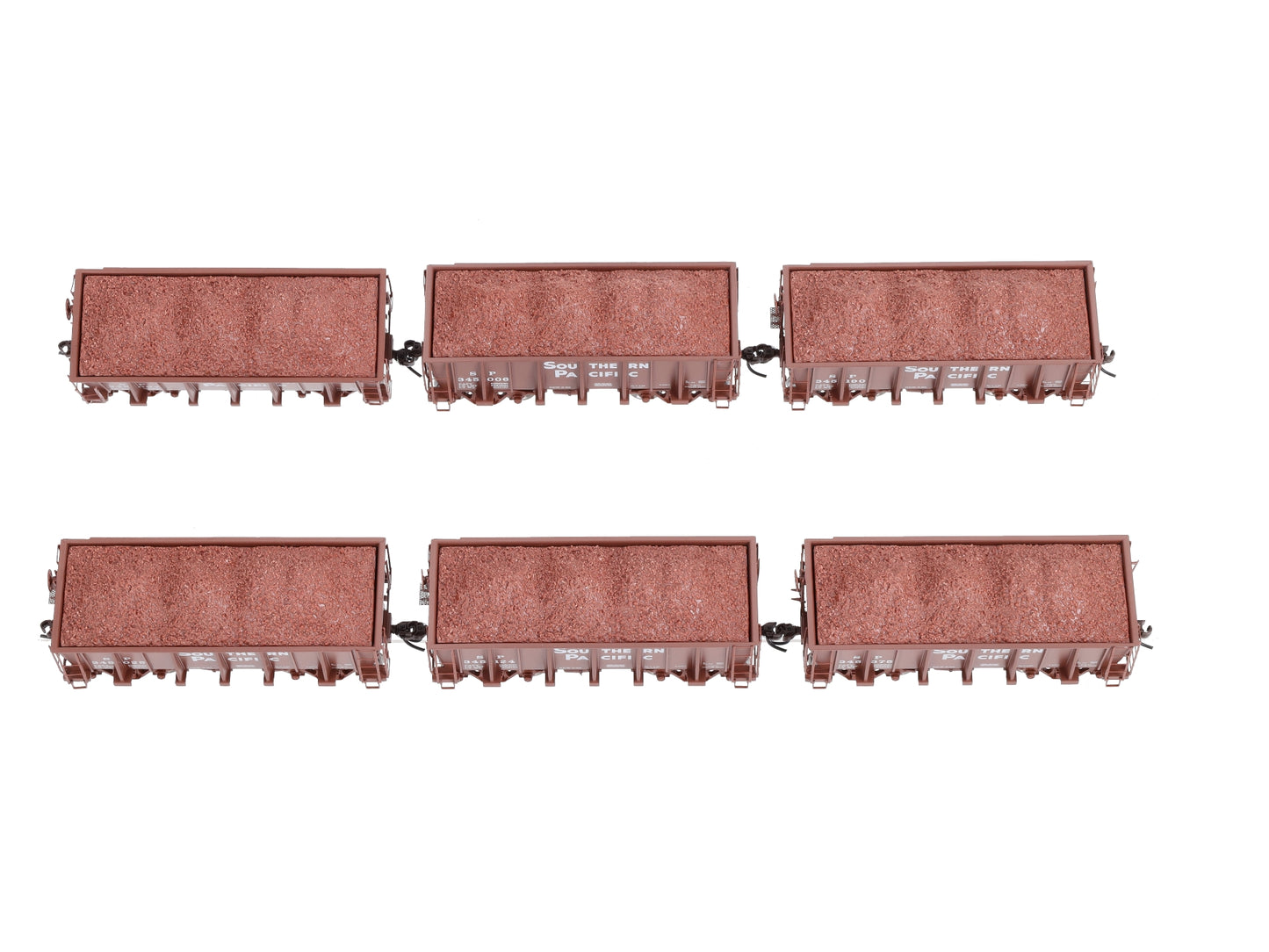 Athearn 94943 HO Scale Southern Pacific 26' Lo-Sided Ore Cars 6-Pack