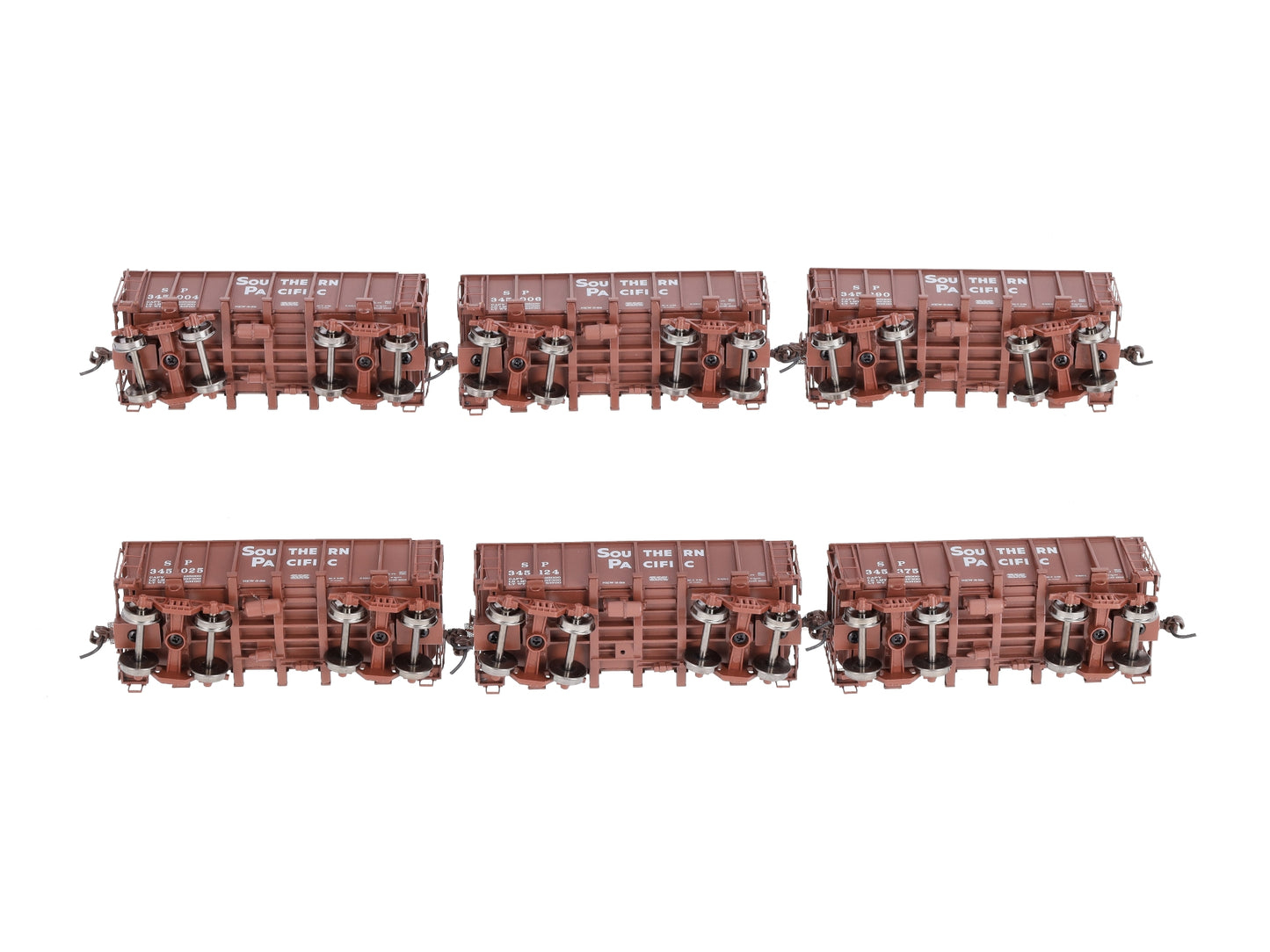Athearn 94943 HO Scale Southern Pacific 26' Lo-Sided Ore Cars 6-Pack