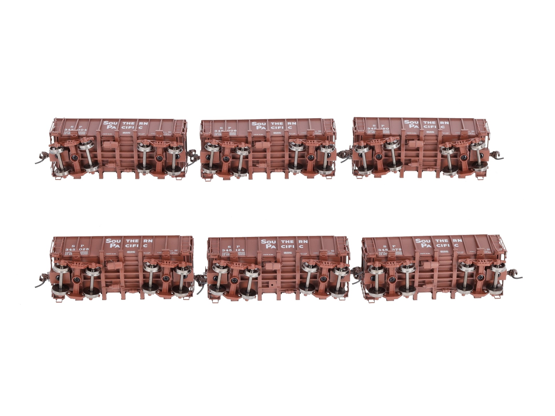Athearn 94943 HO Scale Southern Pacific 26' Lo-Sided Ore Cars 6-Pack