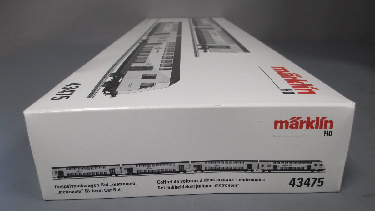Marklin 43475 HO Metronom Bi-level Car (Set of 4)