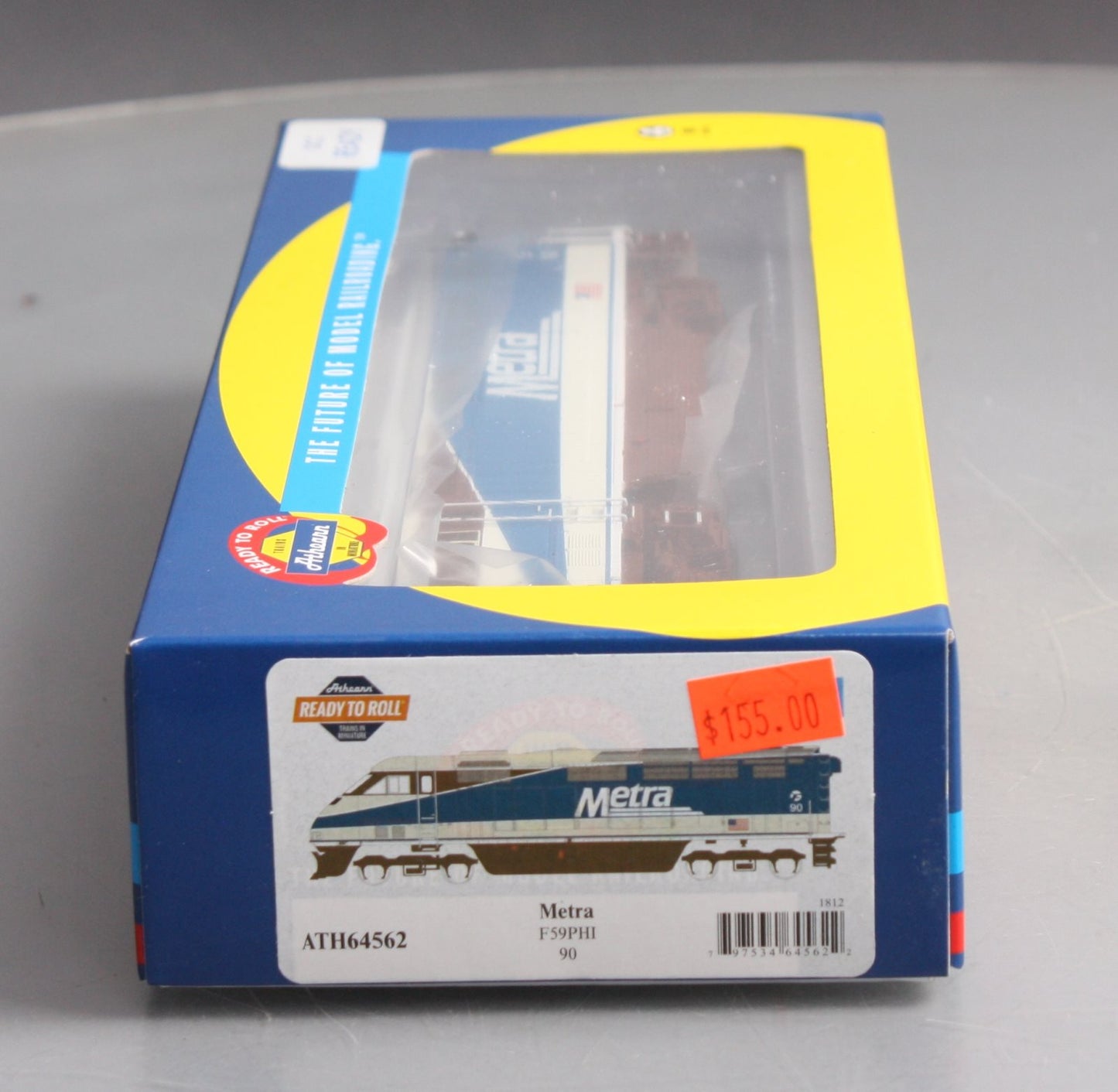 Athearn 64562 HO Scale Metra F59PHI Diesel Locomotive #90