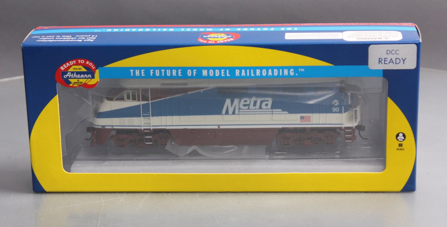 Athearn 64562 HO Scale Metra F59PHI Diesel Locomotive #90