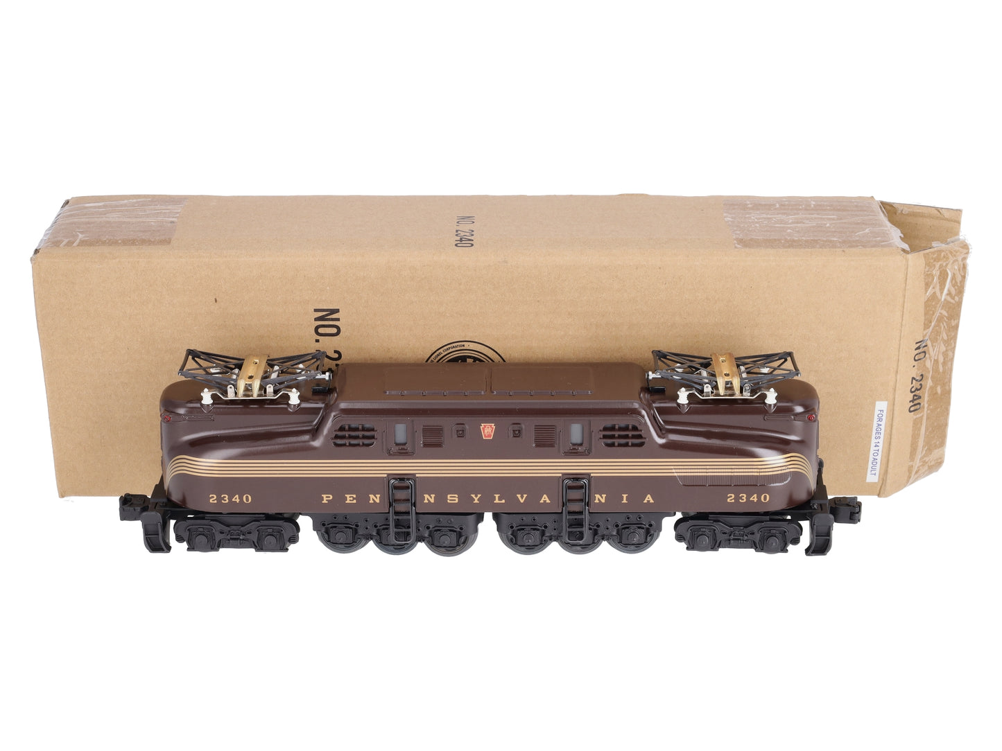 Lionel 6-38303 O Gauge PRR GG-1 Tuscan Electric Locomotive #2340