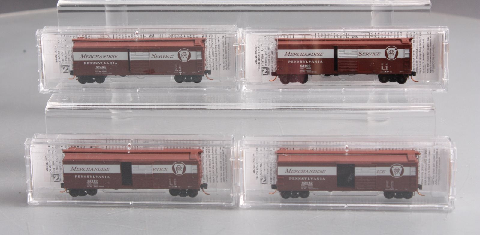 Micro-Trains 99300105 N Pennsylvania 40' USRA Boxcar Runner Pack (Set of 4)