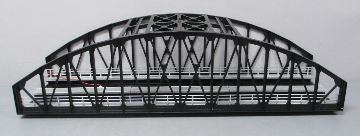 MTH 40-1111 O 2-Track Black Steel Arch Bridge