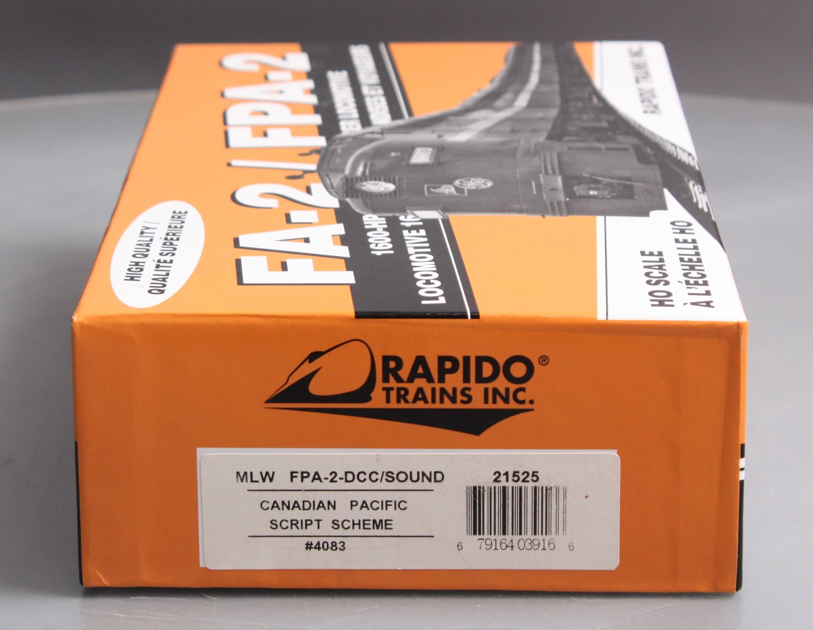 Rapido Trains 21525 HO Canadian Pacific MLW FPA-2 Diesel w/ LokSound & DCC #4083