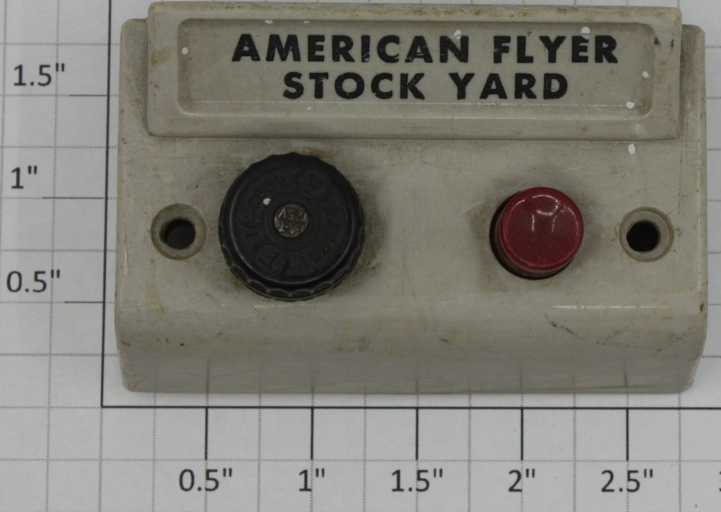 American Flyer XA10961-W S Scale White Stock Yard Control Button
