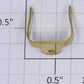 American Flyer 4000-4 Brass Wide Gauge Ornamental Bell Bracket