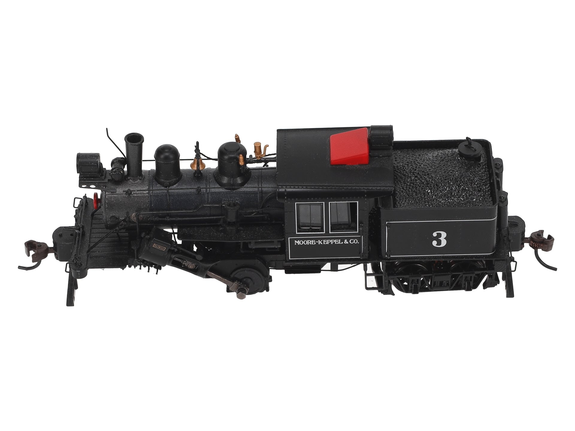 Bachmann 80601 HO Moore Keppel & Co 50-ton Two-Truck Climax #3