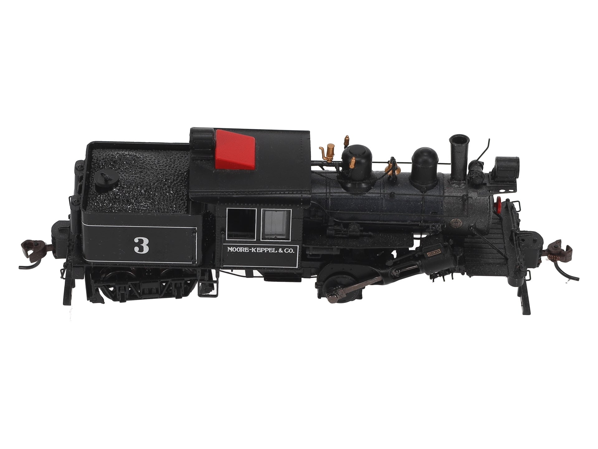 Bachmann 80601 HO Moore Keppel & Co 50-ton Two-Truck Climax #3