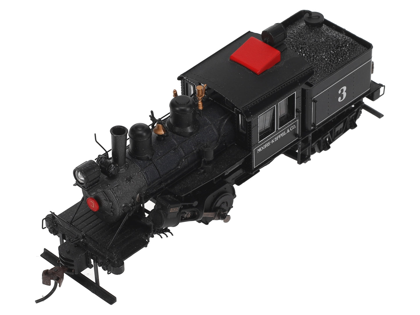 Bachmann 80601 HO Moore Keppel & Co 50-ton Two-Truck Climax #3