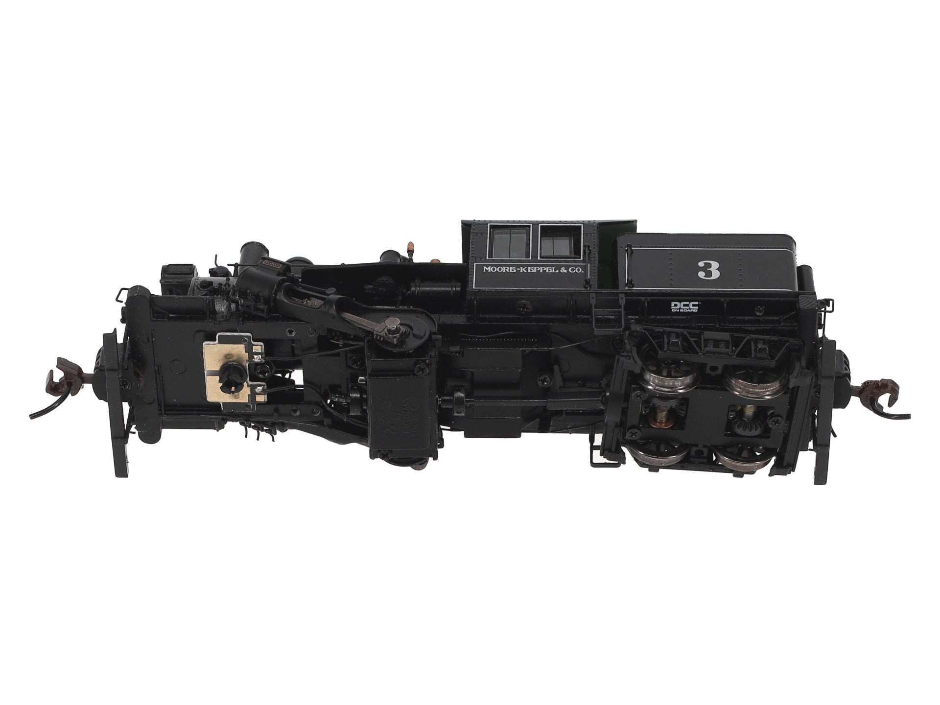 Bachmann 80601 HO Moore Keppel & Co 50-ton Two-Truck Climax #3