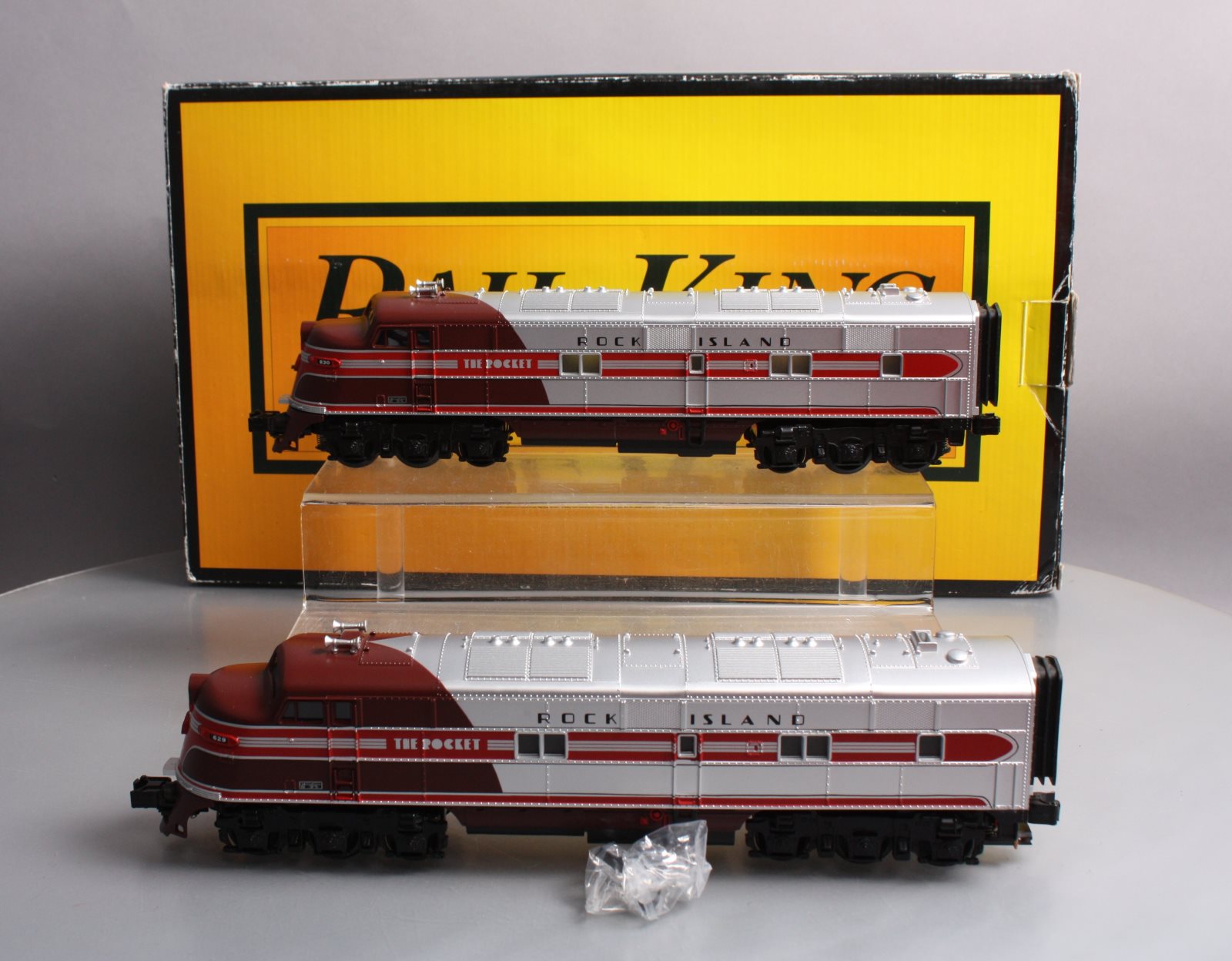 MTH 30-20503-1 O Gauge Rock Island E-3 AA Diesel Engine Set #629/630 w/ PS 3.0