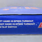 Atlas 6022 O 3-Rail Nickel Silver #7.5 Right Hand High Speed Switch Turnout