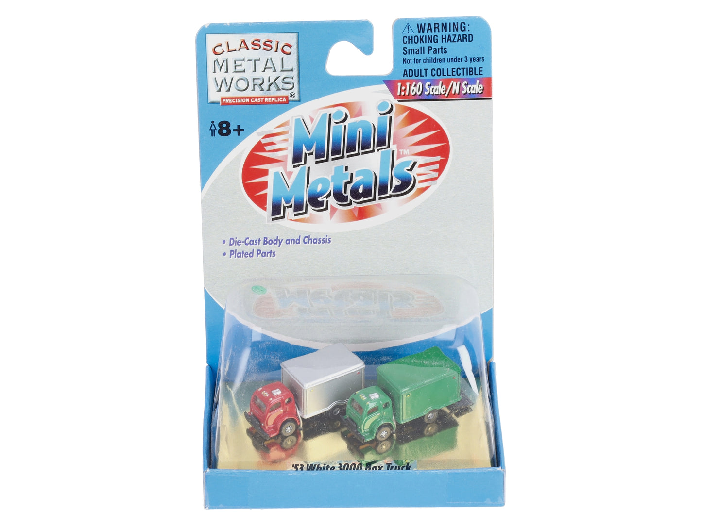 Classic Metal Works 50203 N Mini Metals 1953 White 3000 Box Truck (Pack of 2)