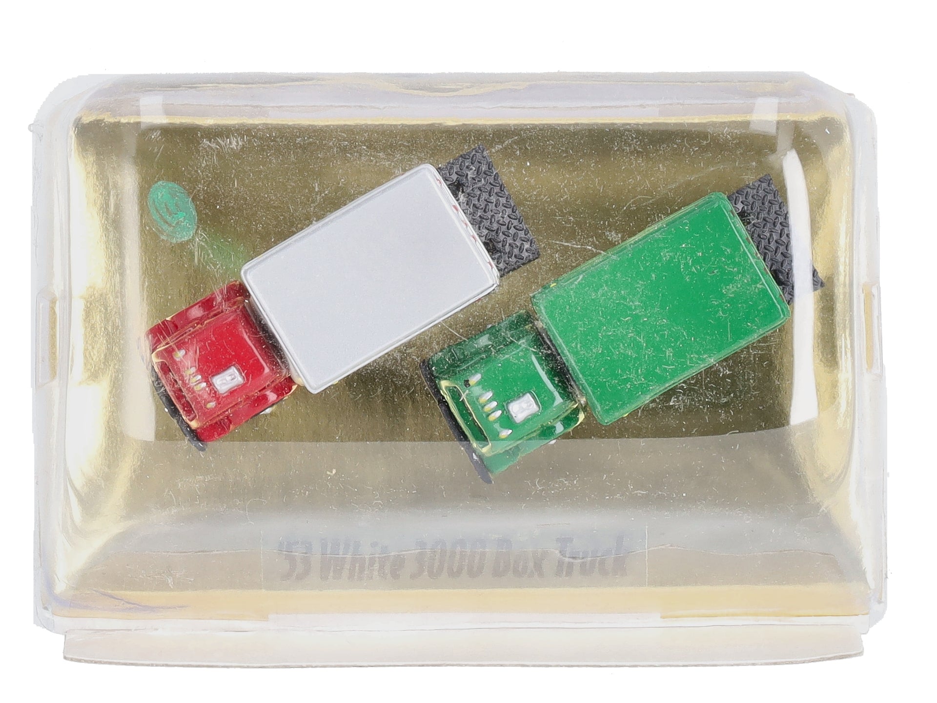 Classic Metal Works 50203 N Mini Metals 1953 White 3000 Box Truck (Pack of 2)