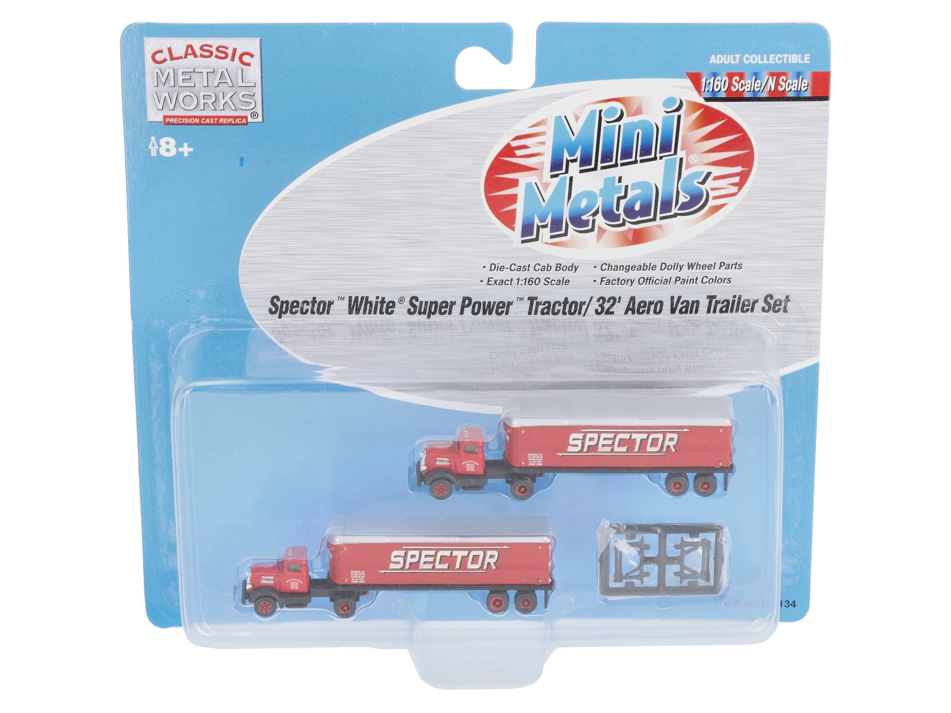 Classic Metal Works 51134 N Mini Metals Spector Tractor/Trailer (Pack of 2)