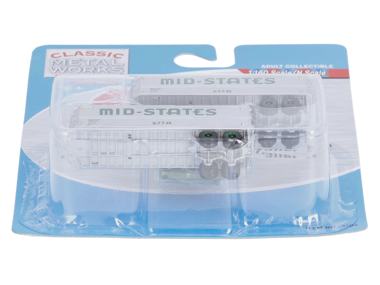 Classic Metal Works 51105 N Mini Metals Mid-States Aerovan Trailers (Pack of 2)