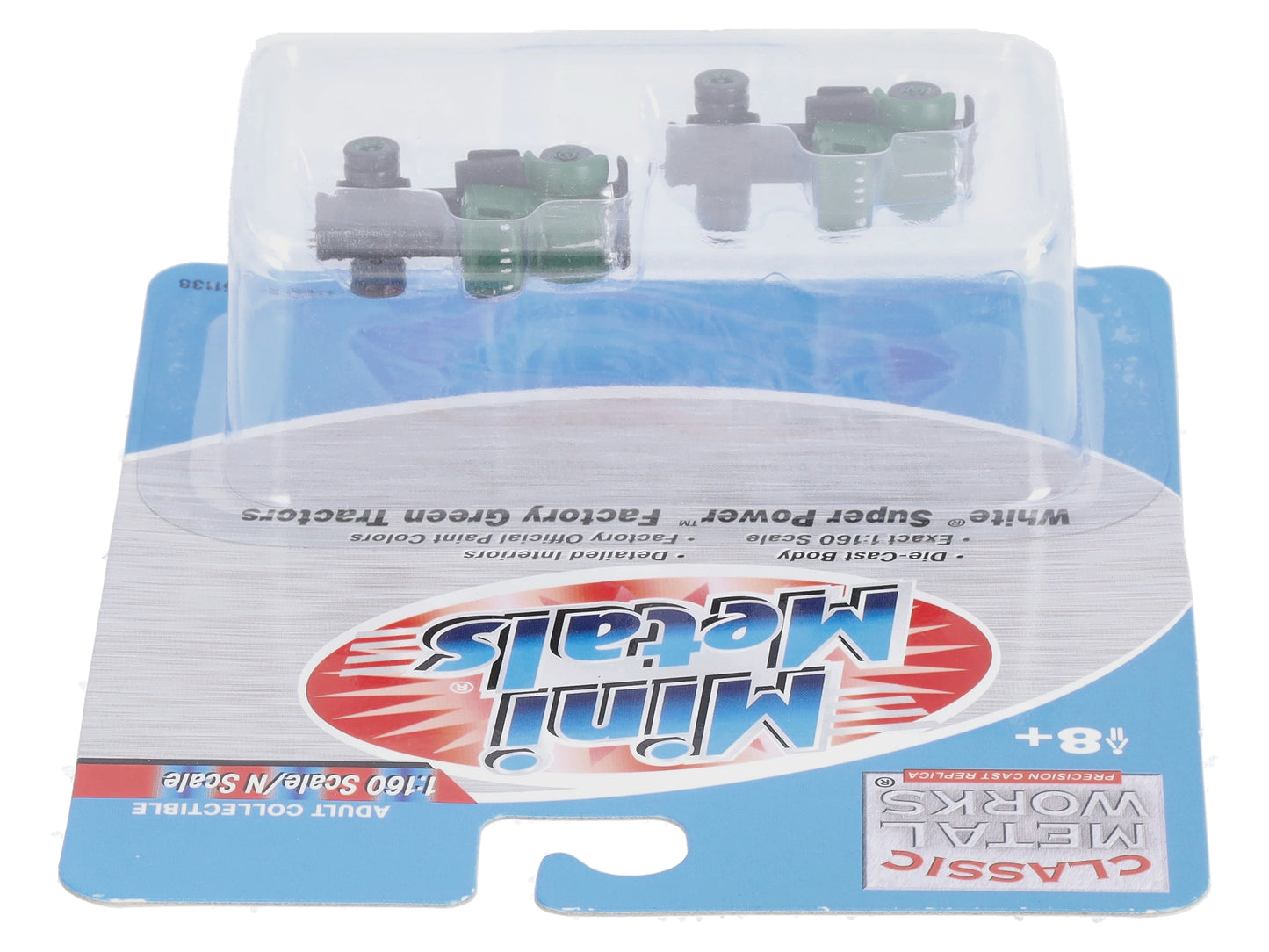 Classic Metal Works 51138 N Mini Metals Green Super Power Tractors (Pack of 2)