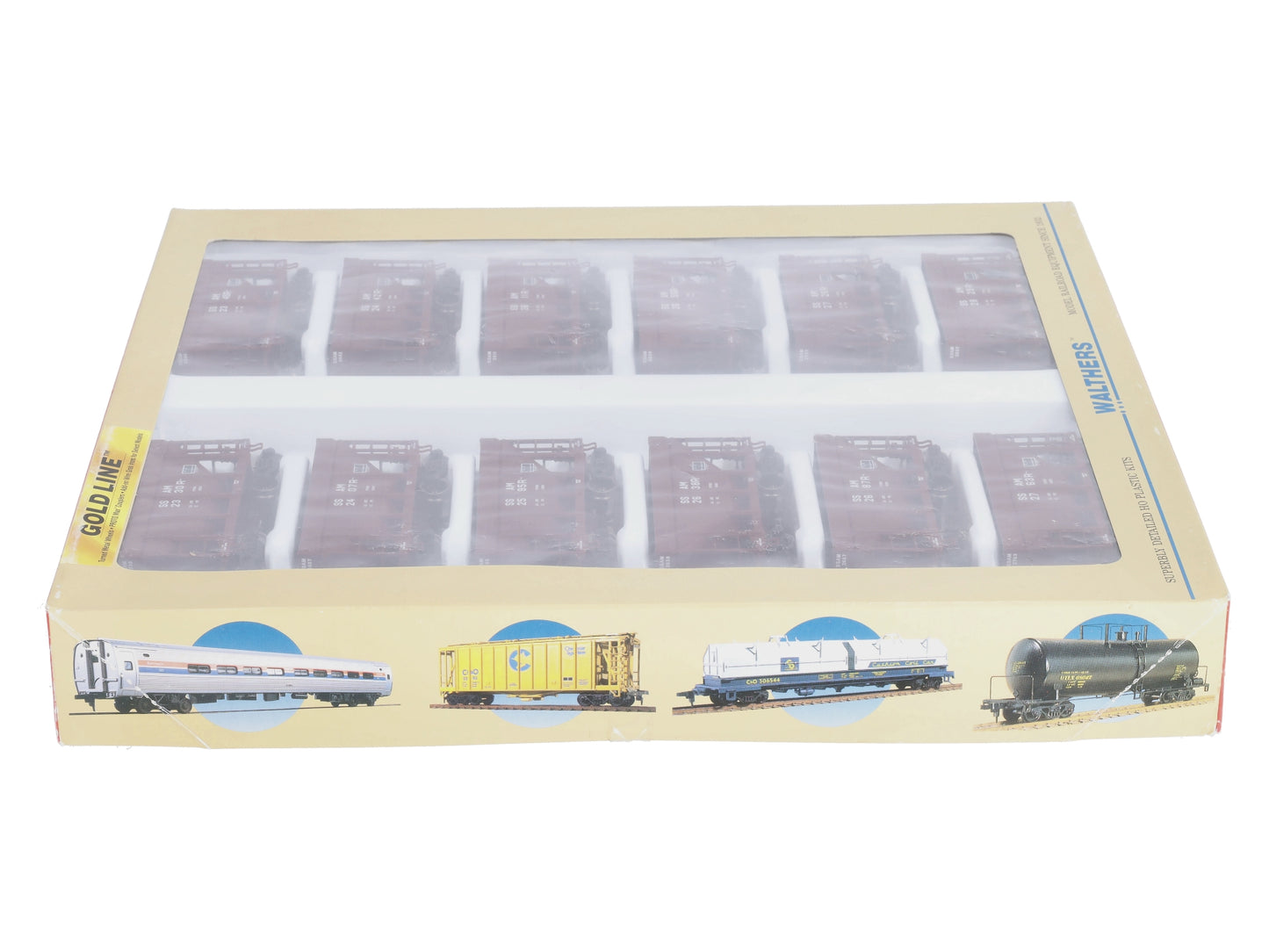 Walthers 932-40534 HO SSAM Gold Line Michigan-Style Taconite Ore Car (Set of 12)