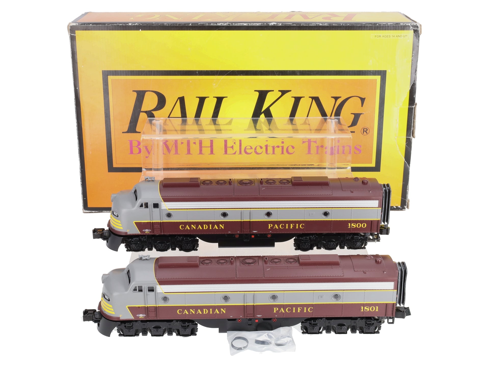 MTH 30-2914-1 Candian Pacific E-8 AA Diesel Engine Set w/PS 2.0 #1800/1801