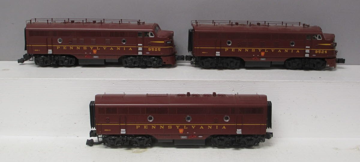 MTH 20-20042-1 Pennsylvania F-3 ABA Diesel Engine Set w/PS2 #9524/9525/9524B