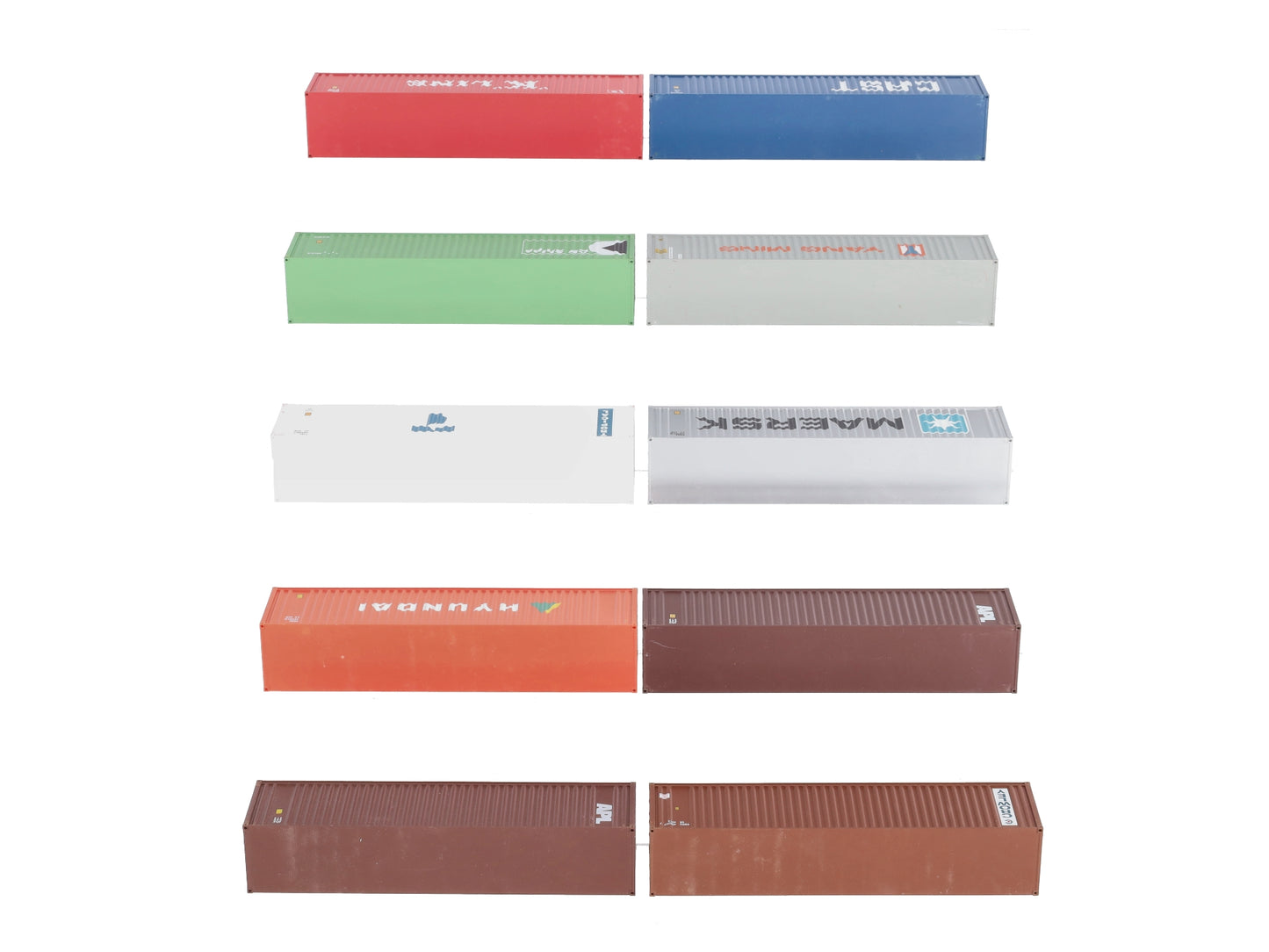 HO Assorted Intermodal Containers [10] EX