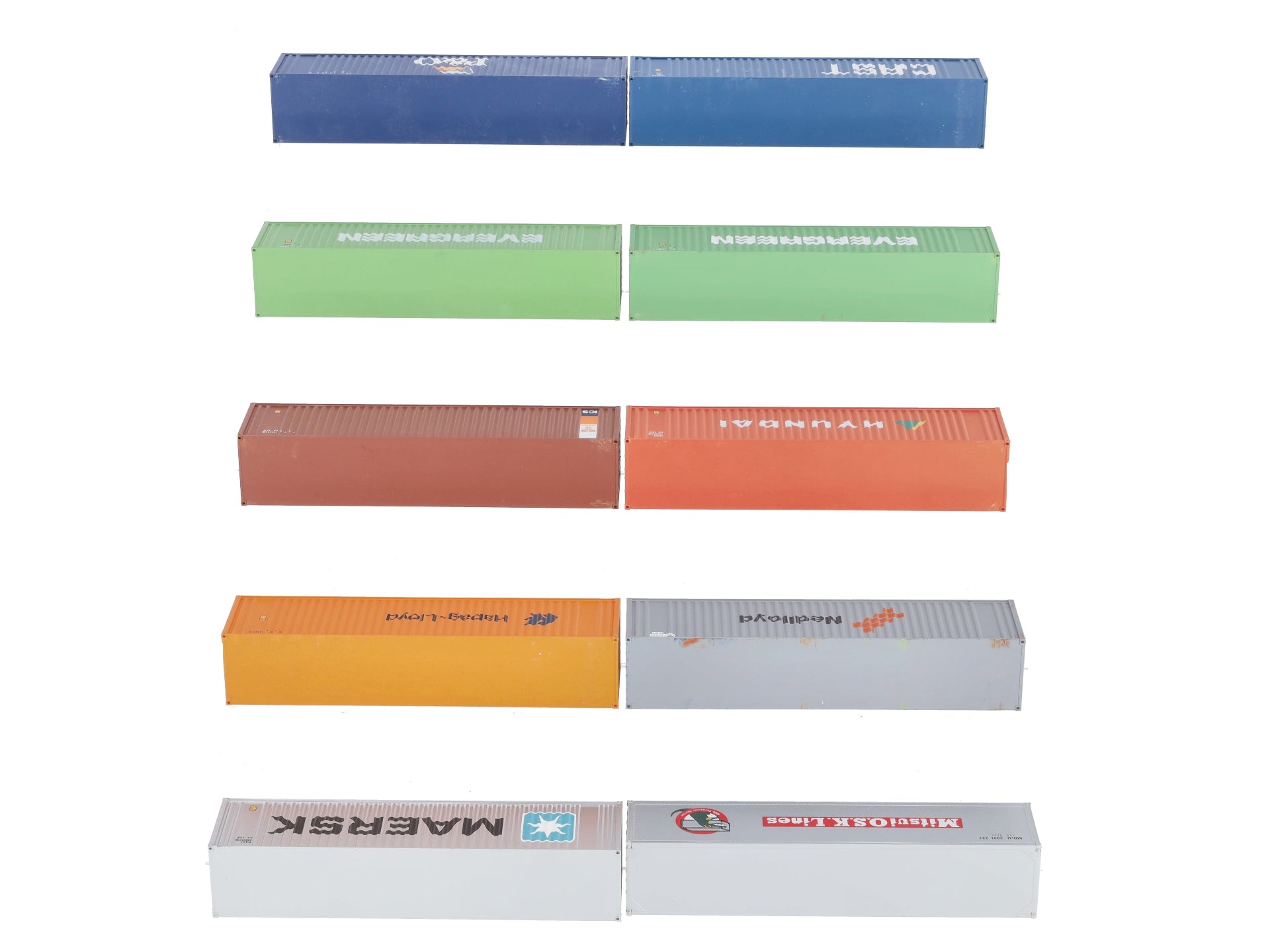 HO Assorted Intermodal Containers [10] EX