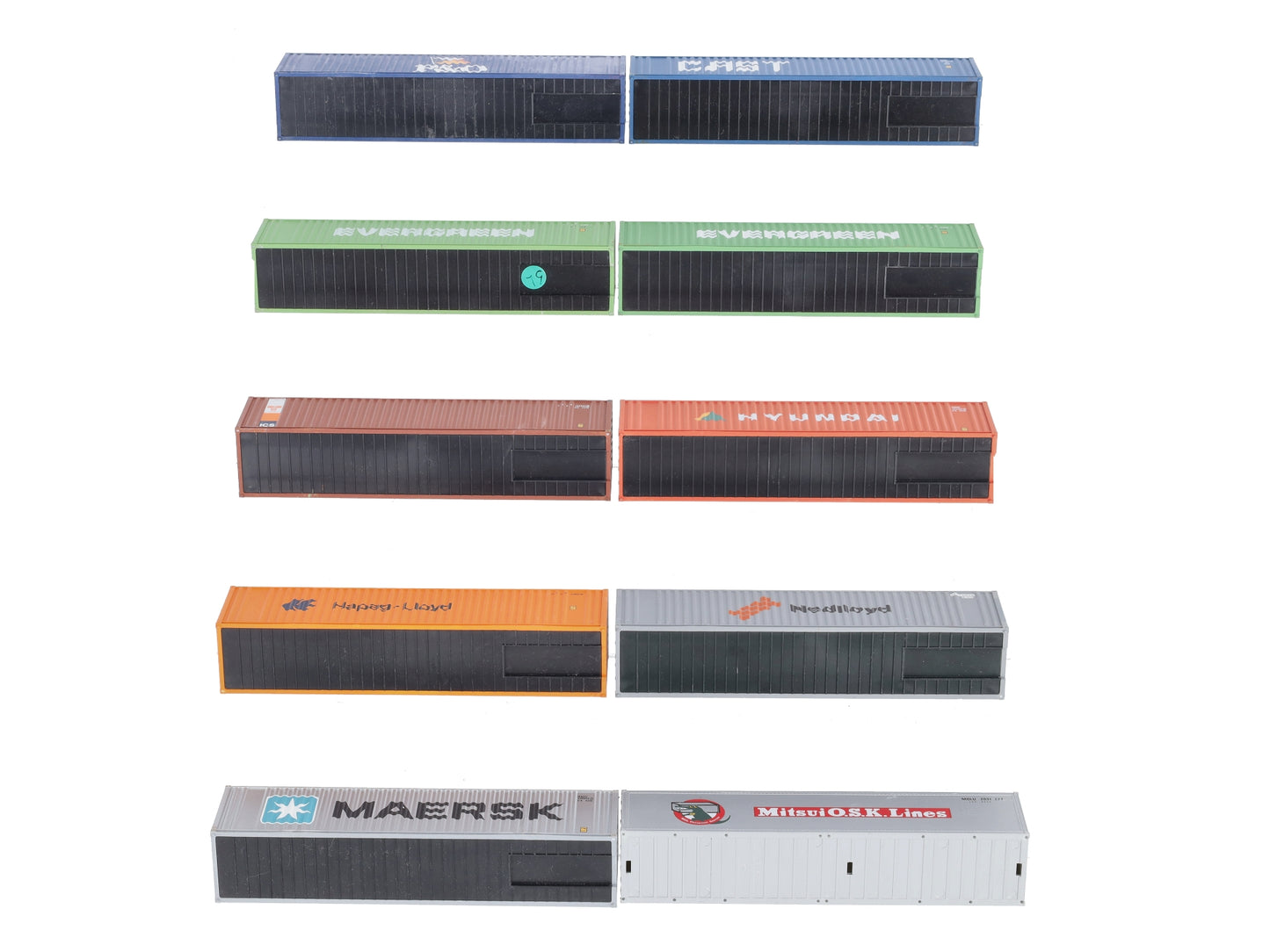 HO Assorted Intermodal Containers [10] EX