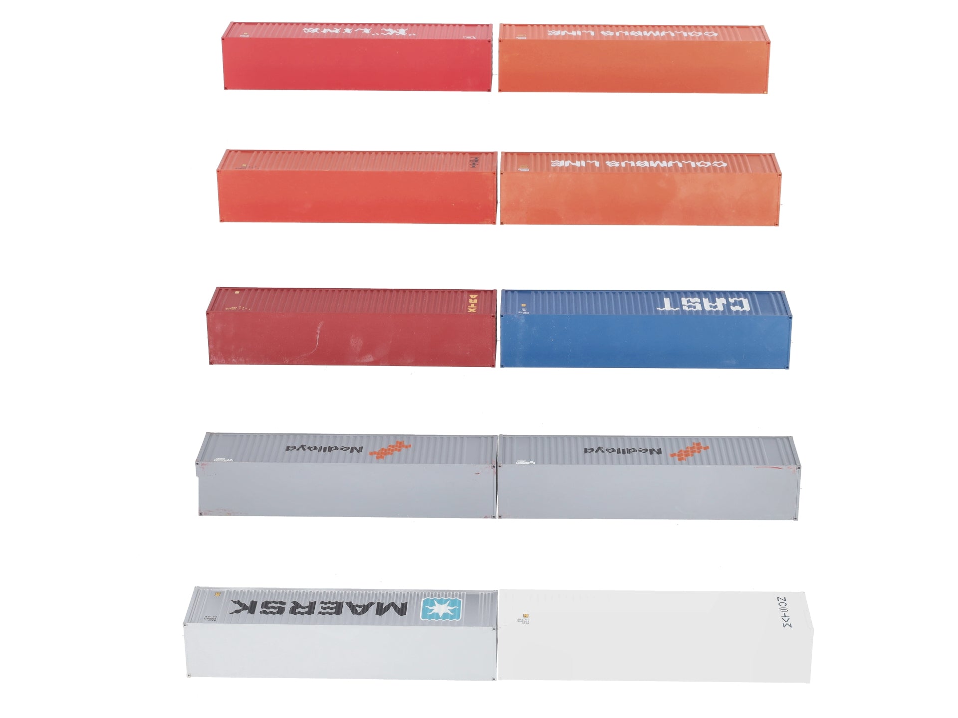 HO Assorted Intermodal Containers [10] EX