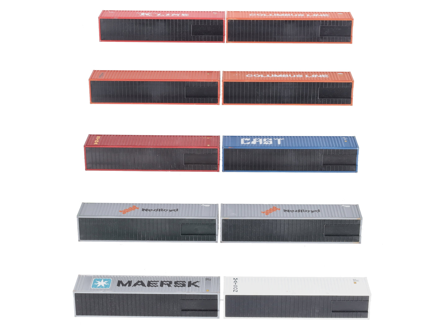 HO Assorted Intermodal Containers [10] EX