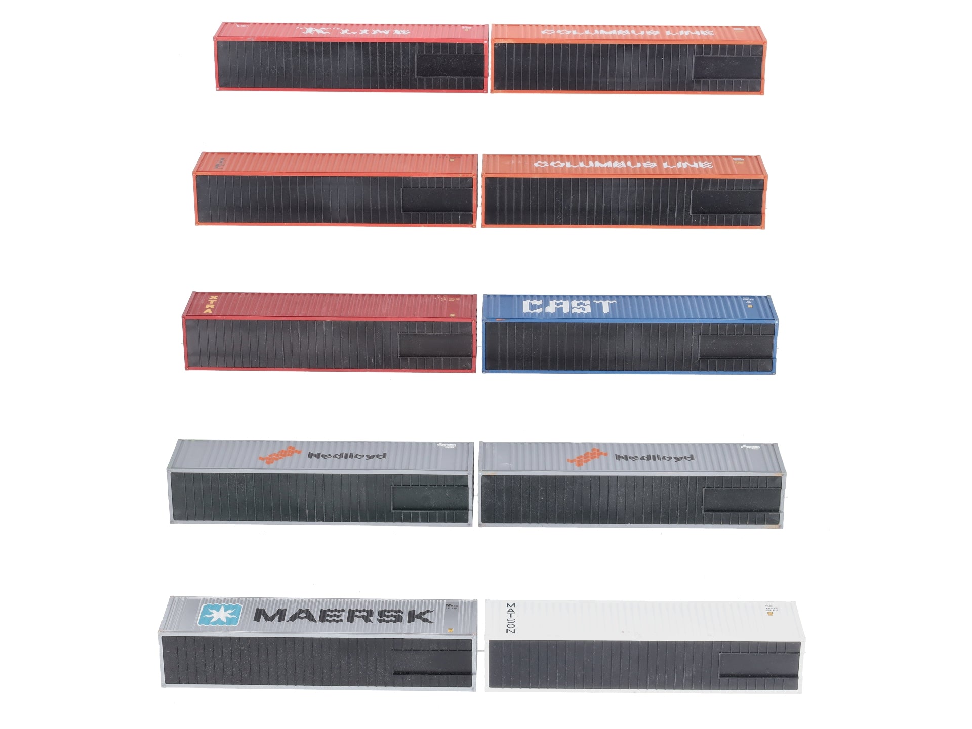 HO Assorted Intermodal Containers [10] EX