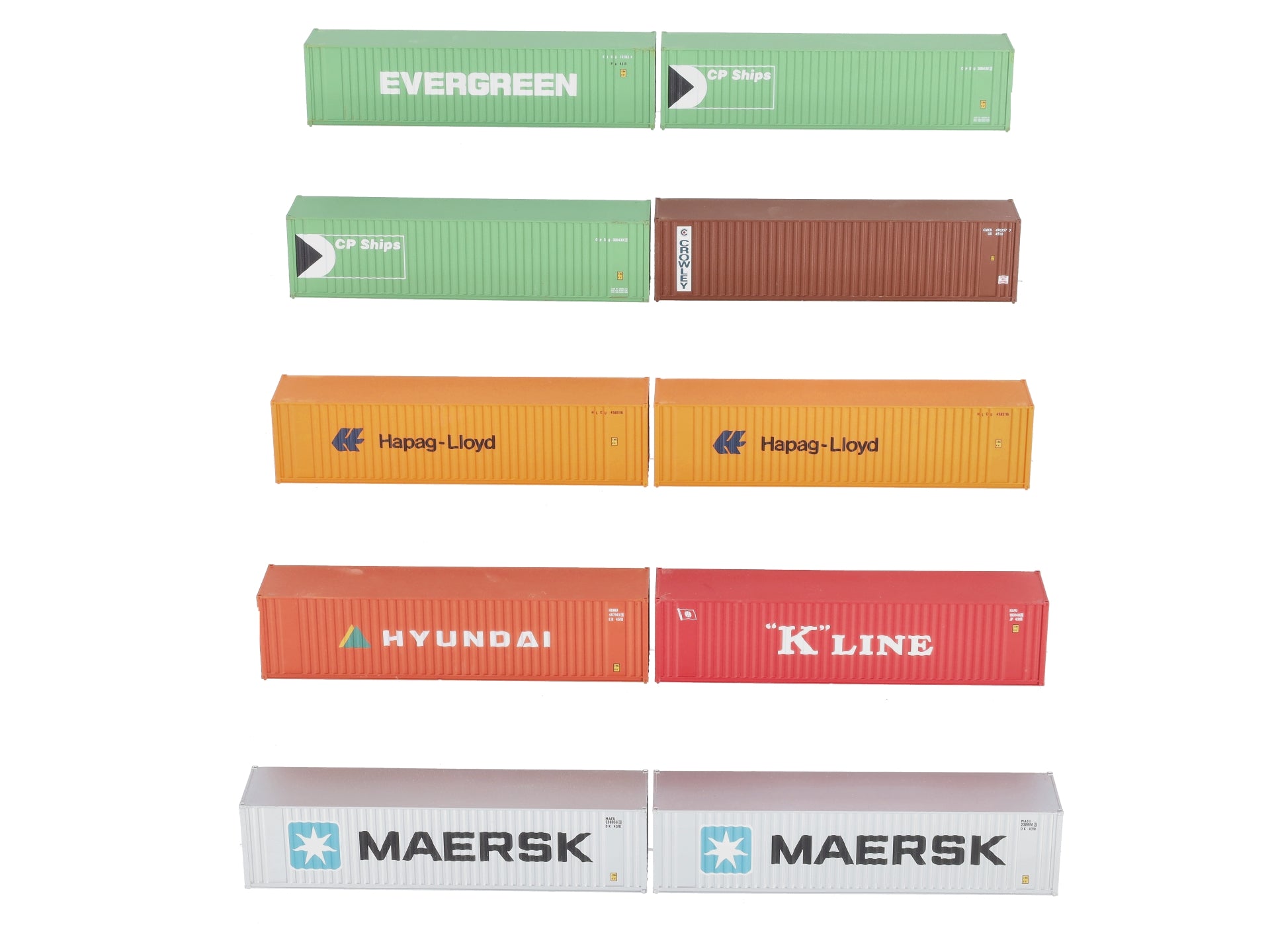 HO Assorted Intermodal Containers [10] EX