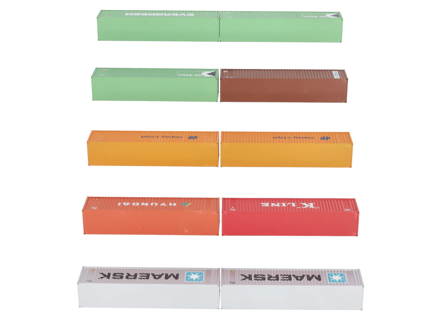 HO Assorted Intermodal Containers [10] EX
