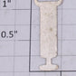 American Flyer AFO-3000-3N Nickel 1-5/16" Hook Type Coupler w/ Twist Tab